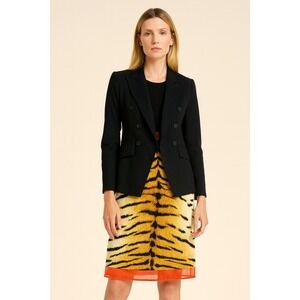 Dorothee Schumacher Black Double Breasted Blazer Jacket Academia Size M Academia